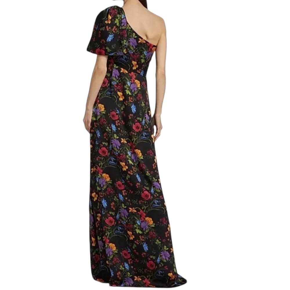 Sachin + Babi Black Floral One-Shoulder Maxi Dress - Picture 4 of 7
